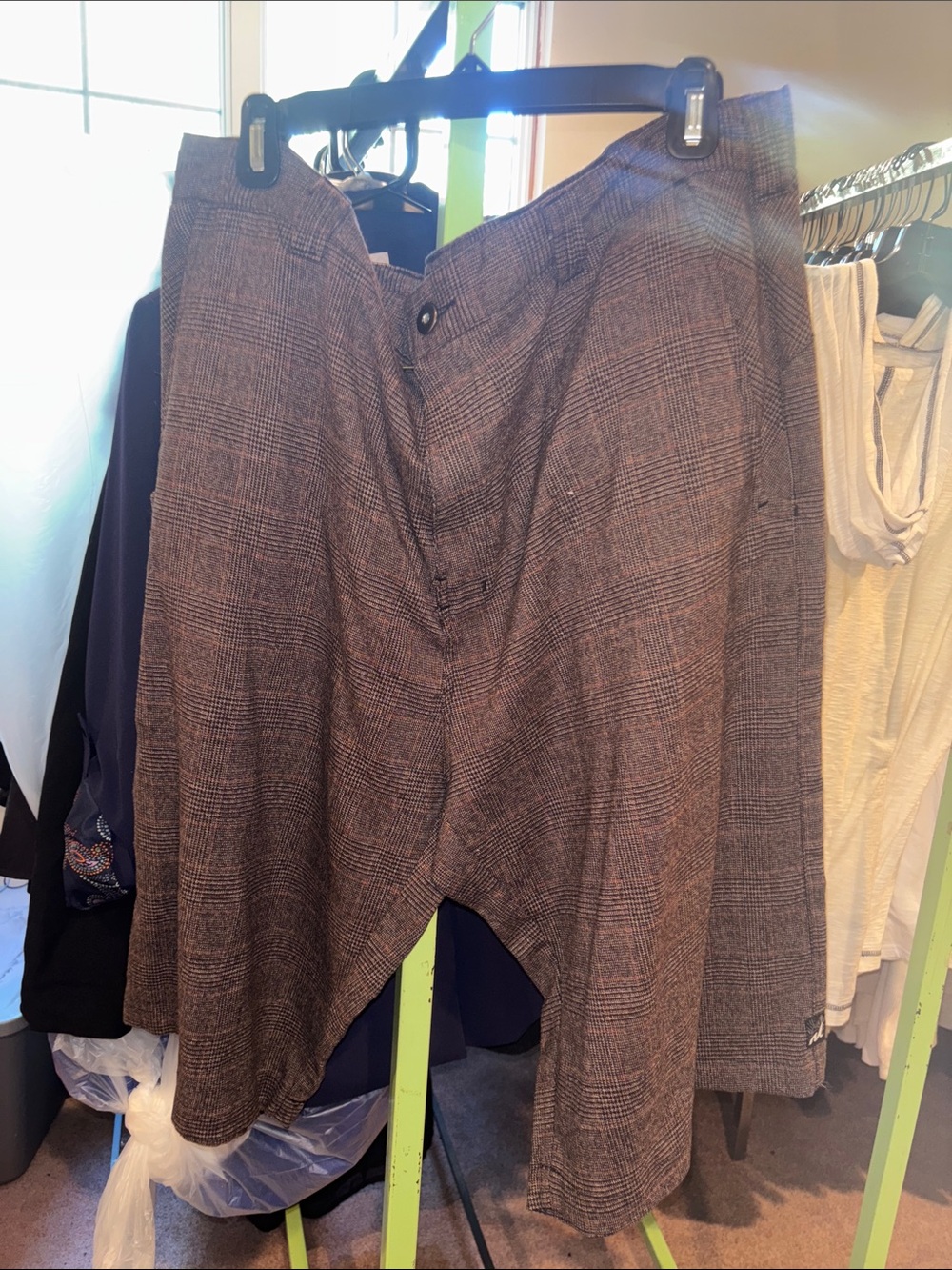 Matix Gray Glen Plaid Flat Front Men's Shorts